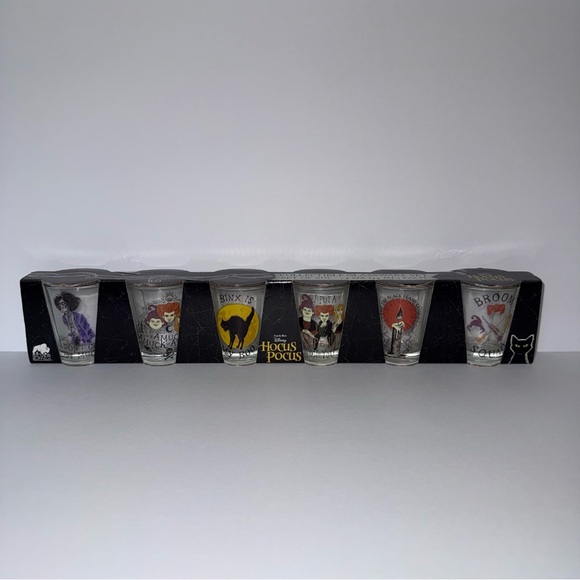 Disney Other - Spooky Disney Hocus Pocus Collectible Shot Glass Set - 6 Pack